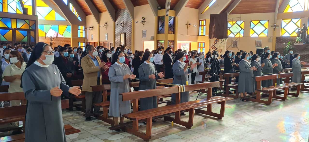 Celebration for Father Gregorio in Bolivia